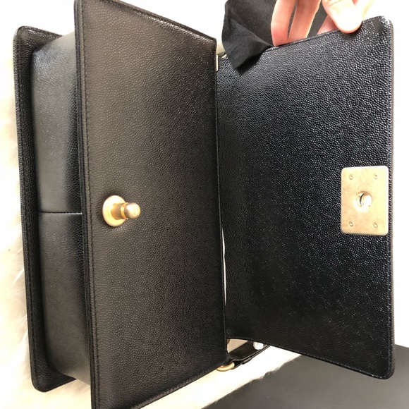 New Chanel caviar boy bag gold hw old medium - Picture 7 of 8